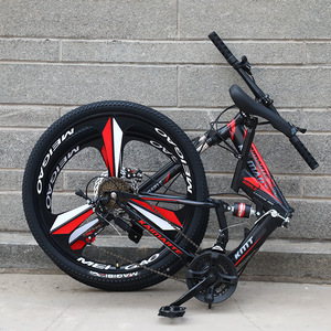 Venta al por mayor de fábrica, bicicleta de montaña plegable de <span class=keywords><strong>26</strong></span> pulgadas, freno de disco de cola suave, Material de horquilla de acero portátil para estudiantes adultos, Pedal ordinario - Product Image 2