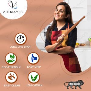 Premium Handcrafted <b>Rolling</b> <b>Pin</b> for Perfect Roti Making Durable Natural Wood Kitchen Tool Traditional Indian Belan - Product Image 5