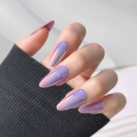 AIERFEI Designer Appuyez sur les ongles Chrome Forme d'amande Faux ongles Fabricant de marque privée