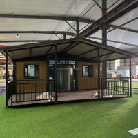 Maison préfabriquée extensible de 20 pieds, cabane d'hôtel portable pour l'hébergement touristique