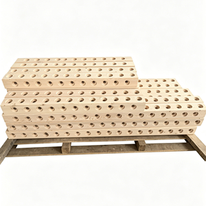Produits en bois personnalisés, <span class=keywords><strong>poutre</strong></span> en pin massif pré-percée, séchée au four, avec trous ronds - Product Image 4