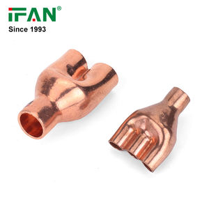 IFANメーカーOEM10mm-108mm銅パイプコネクタカップリングエルボーT型銅プレス継手 - Product Image 6