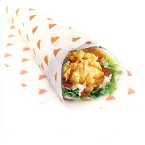 Papier d'emballage pour hamburgers biodégradable, imprimé sur mesure, coloré, résistant à la graisse, papier d'emballage pour frites, résistant à la graisse - Product Image 3