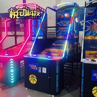 Machine de tir de basket-ball LCD d'intérieur la plus vendue, avec support en anglais, jeu d'arcade à monnayeur, tir unique