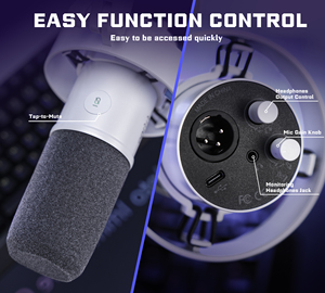 Micrófono <span class=keywords><strong>Fifine</strong></span> Amplitank XLR para PC, Micrófono USB de Estudio para Podcast, Micrófono Dinámico Profesional con Brazo Articulado, Micrófono con Cable para Grabación - Product Image 5