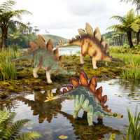 Modèle de dinosaure de simulation jurassique yxs, jouet éducatif : Triceratops, Pterosaure, Tyrannosaure Rex, Hétérodonthosaure