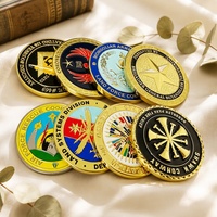 Pièce de collection personnalisée en métal double face émaillée souple avec boîte cadeau, impression de logo, pour récompense et souvenir, vente en gros