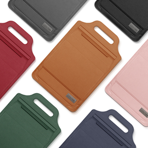 Housse pour ordinateur portable en cuir PU imperméable et portable avec support pour <span class=keywords><strong>Macbook</strong></span> <span class=keywords><strong>Air</strong></span> <span class=keywords><strong>M1</strong></span>/M2, design léger et élégant - Product Image 6