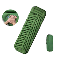 Matelas de camping gonflable imperméable en TPU avec pompe à pied intégrée, compact et pliable pour la randonnée et les voyages