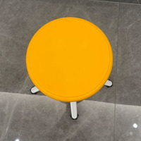 Modernaluminum Alloyyyellow Chaise expérimentale fixe Siège d'étudiant anti-corrosion Banc expérimental PP Laboratoire de meubles
