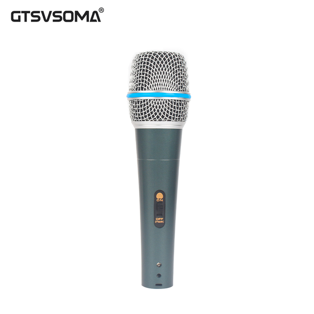 GTSVSOMA SM57 Dark Green Dynamic Handheld Cardioid XLR Metal Wired Noise Cancelling Conference Microphone