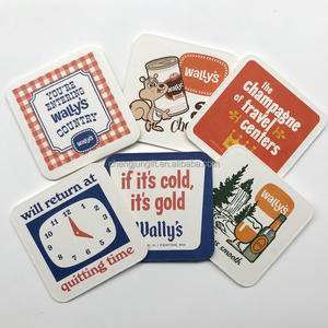 Posavasos de Papel Desechables Ecológicos, Gruesos, Absorbentes, No Tóxicos, de Secado Rápido, en Forma Cuadrada, para Restaurantes - Product Image 1