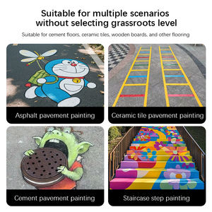 Revêtement liquide à base d'eau pour enfants Peinture routière pour <span class=keywords><strong>bateau</strong></span> Parent-enfant DIY Wall Graffiti Floor Coloring Non-Toxic Eco-Friendly - Product Image 6