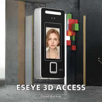 EBKN EY-K6 Control de Acceso y Asistencia con Reconocimiento Facial 3D y Huella Dactilar, Impermeable, WiFi/TCPIP, Almacenamiento en la Nube, Windows 10