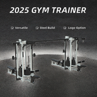 Équipement de fitness de musculation Commercial Gym 8 entraîneur de base avec caractéristiques en acier réglables pour la musculation et le travail des jambes