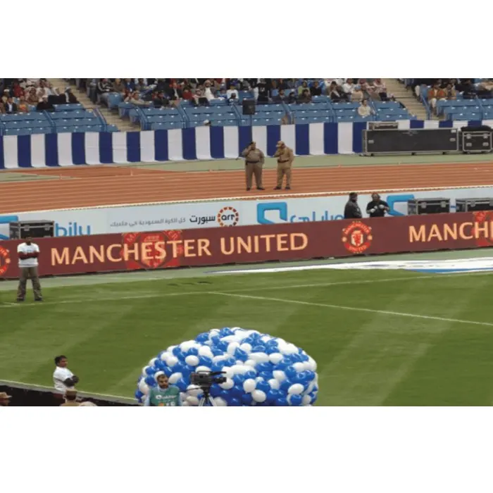 Painel de exibição de tela LED para estádio, painel de vídeo externo P6.67mm, cerca de publicidade para publicidade, à prova d'água