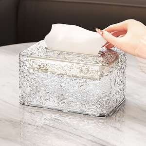 Tissue Box Metal Square Waterproof Multipurpose Free Standing For Home Living Room Coffee Table Use - Product Image 2