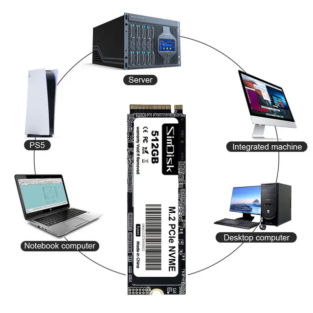 Hot Sale Kissin M.2 Nvme Ssd Internal Hard Drive Nvme Ssd 128GB 256GB 512GB 1TB 2TB for Gaming NVME M2