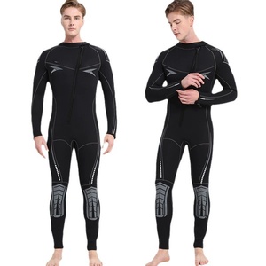 Traje de Buceo de una Pieza de 5 mm con Mangas Largas, Traje de <span class=keywords><strong>Neopreno</strong></span> para Natación en <span class=keywords><strong>Invierno</strong></span>, Traje de Snorkel Profundo - Product Image 4