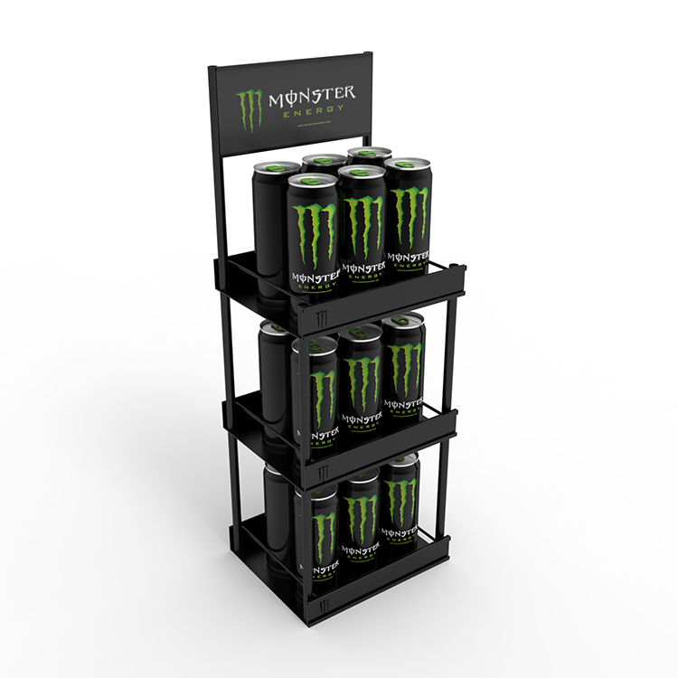 Hot Selling Supermarket Counter Display Stand Bottle Display Rack With Customized Logo — view 2