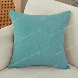 Capas de almofadas decorativas Boho bordadas com padrões florais quadrados em aquarela capas de almofadas personalizadas