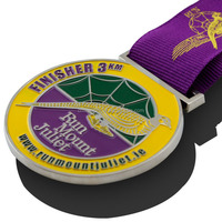 Médaille en alliage de zinc de haute qualité, personnalisée en gros, avec relief 3D, pour événements sportifs