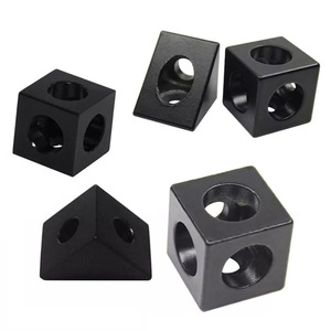 Chuangying 3D Printer Aluminum Corner <b>Bracket</b> 2020 Square Head Black Connector For 3D Printer Frame Accessories - Product Image 1