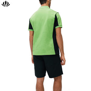 Camiseta <span class=keywords><strong>Polo</strong></span> de alta calidad Camisetas de bloque de color de manga corta de algodón para hombres <span class=keywords><strong>Polo</strong></span> - Product Image 2