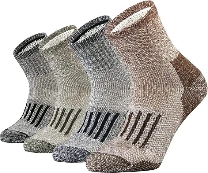 Meias de lã unissex, meias de fio de caxemira quente unissex para caminhadas ao ar livre e design de caxemira