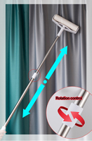 Manuelle Plastik-Fusselrolle mit 120cm Langem Griff, 21cm Breit, Drehbar, für Teppichreinigung