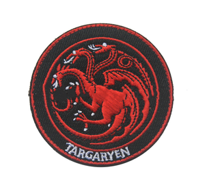 Sea Customer's Overseas Cross-Border Supply Rights Game Song Ice Fire Brazalete de hierro bordado para parche Ecológico - Product Image 4