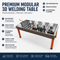 Plateforme de soudage modulaire 3D D28 HT300 en fonte, table de soudage flexible avec tous les gabarits de serrage, fabriquée en Chine