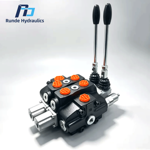Nueva Válvula de Control Direccional Hidráulica Manual Compatible con Runde, Reemplaza a Walvoil/Hydrocontrol SD8 Tipo 2, con Regulación de Flujo - Product Image 1
