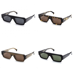 Lunettes de soleil polarisées Finewell de haute qualité avec logo personnalisé, design de marque, UV400, style classique rétro, rectangulaires, en acétate, pour femmes et hommes - Product Image 2