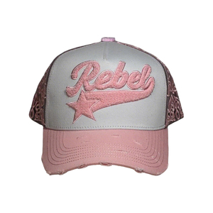 Nouvelle Casquette Trucker 5 Panneaux 2026 – Broderie Personnalisée – Dos en Maille Haute Qualité – Casquette <span class=keywords><strong>de</strong></span> Baseball Tendance – Chapeau Rebel - Product Image 2