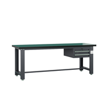 Banc de travail d'atelier automobile en acier robuste, rangement d'outils, personnalisable OEM, capacité de charge de 1000 kg, garantie de 3 ans pour garage