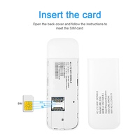 Adaptador WiFi USB 4G de 150 Mbps Cat4 con Ranura para Tarjeta SIM, Puerto USB, Módem de Internet Portátil para PC, Laptop, Vehículo y Viajes