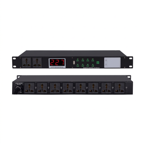 Séquenceur d'alimentation USB 10 canaux KD-308, connecteur XLR 110-240V, léger, noir, garantie 3 mois-1 an, microphone karaoké - Product Image 1