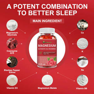 Glycinate de magnésium OEM Vitamine D <span class=keywords><strong>B6</strong></span> <span class=keywords><strong>Coenzyme</strong></span> Q10 Supplément à base de plantes - Product Image 2