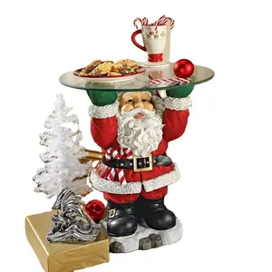 Decorazioni natalizie statua di Babbo Natale figure ornamento da tavolo Figurine in resina artigianato tavolo da pranzo scultoreo elementi decorativi