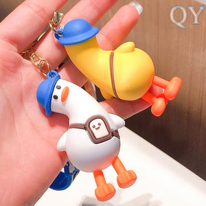 QY Kawaii Yellow <b>Duck</b> Keychain Cute Cartoon Character Pendant Lanyard Key Ring Bag Charm Gift for Kids Women - Product Image 2