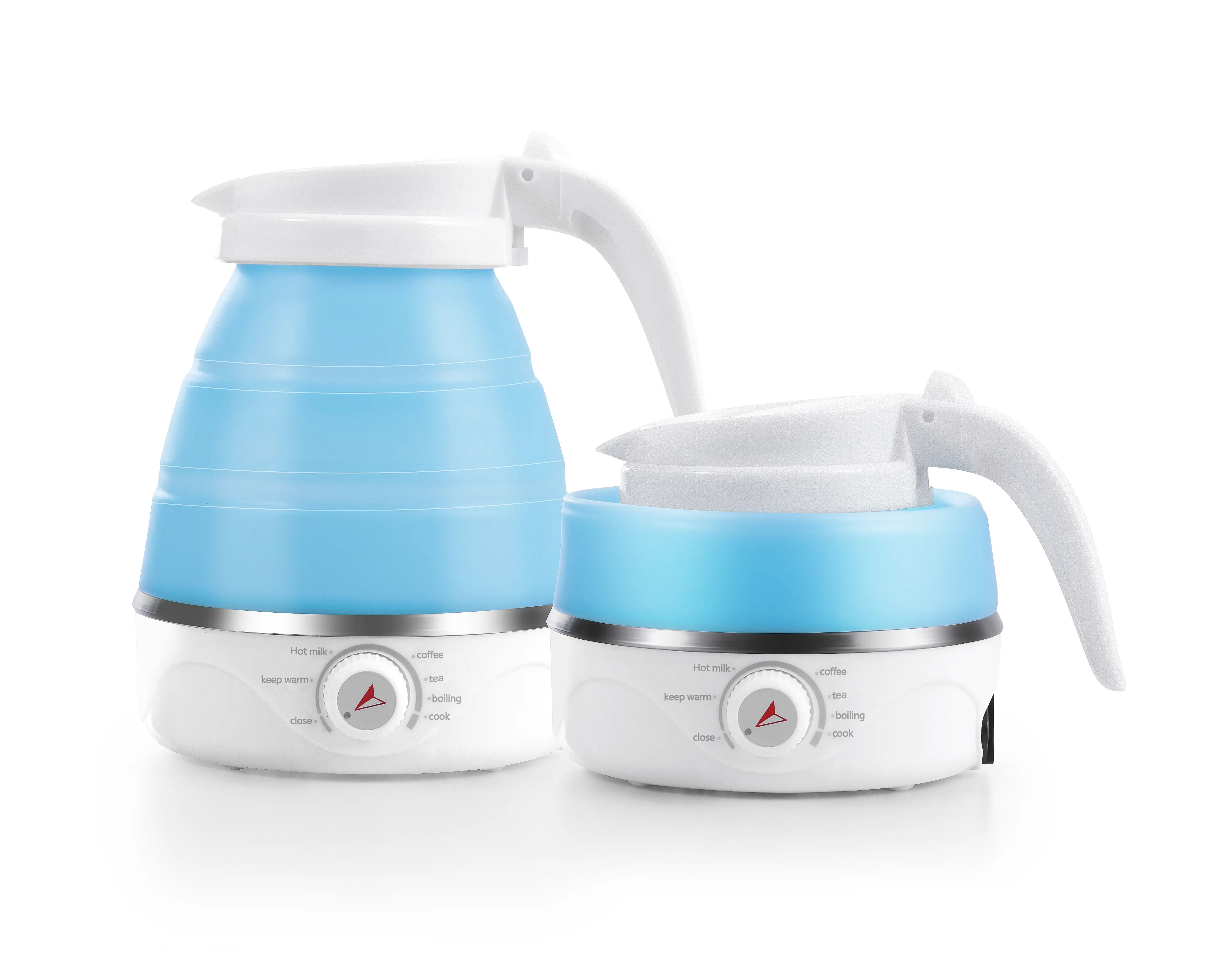 304 Stainless Steel Heating Plate Baby Food Grade Silicon Body 600ml Portable gourmia foldable electric kettle