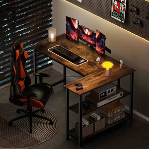 Bàn văn phòng góc hiện đại cho nhà sử dụng gỗ và thép máy tính bảng cho eSports phòng ngủ hoặc nội thất văn phòng - Product Image 6