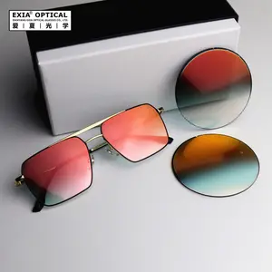 EXIA Y7 Mist Matte Mirror lenti per occhiali da sole rosse SHMC materiale in resina UV400 impermeabile