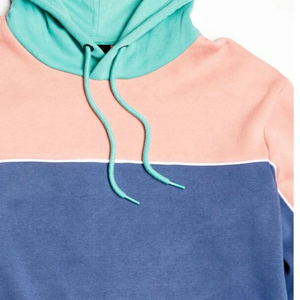 Sudadera con capucha de bloque de color OEM para hombre Sudadera de temporada de otoño con cuello con capucha - Product Image 6