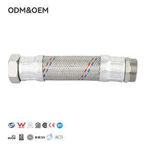 FANKSI Diseño moderno Mangueras trenzadas de acero inoxidable Manguera flexible de plomería de agua 1/2 "Diámetro interior 10 BAR Presión Fregadero de cocina - Product Image 1