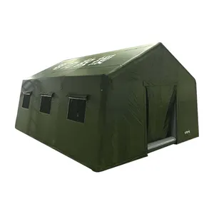 Toptan şişme hava kurtarma çadır büyük tuval gla,, ev çadır açık şişme kamp hava sütun çadır/