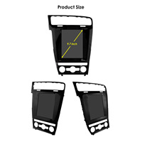 CARUPEZ Radio de Coche Android IPS de 9.7 Pulgadas para Golf 7 2014-2017 (Solo LHD) 8 Núcleos 7862S Estilo Tesla con GPS Integrado, CarPlay, DSP, USB, 1 Año de Garantía
