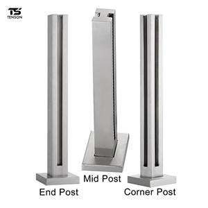 Personalizado Moderno 304 Aço Inoxidável Outdoor Stair Railing Sistema Balaustrada de Vidro Post para Escada Varanda Deck <span class=keywords><strong>TENSON</strong></span> Marca - Product Image 4