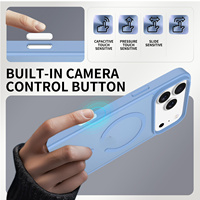 Étui de téléphone mat magnétique résistant aux chocs et à la poussière 2 en 1 TPU PC N52 pour iPhone 18 Pro Max avec bouton de contrôle de la caméra AI